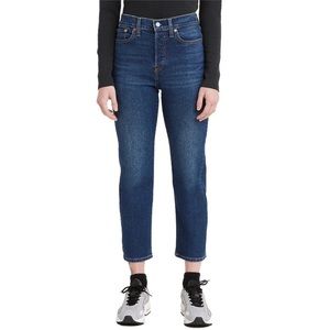 LEVI'S Dark Wash Wedgie Straight Jeans - 26